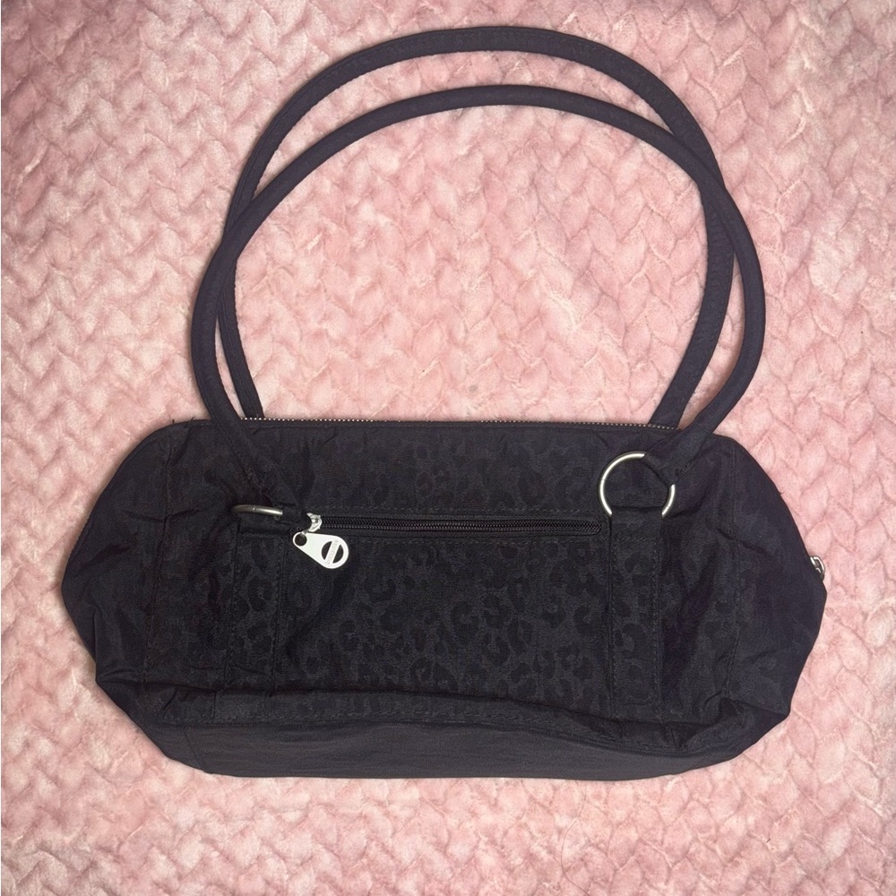 Black Shoulder Bag Withe Leopard Print | Baggalli… - image 4